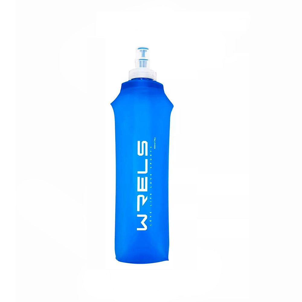 Botella deportiva Flexible WRELS para running o ciclismo Azul