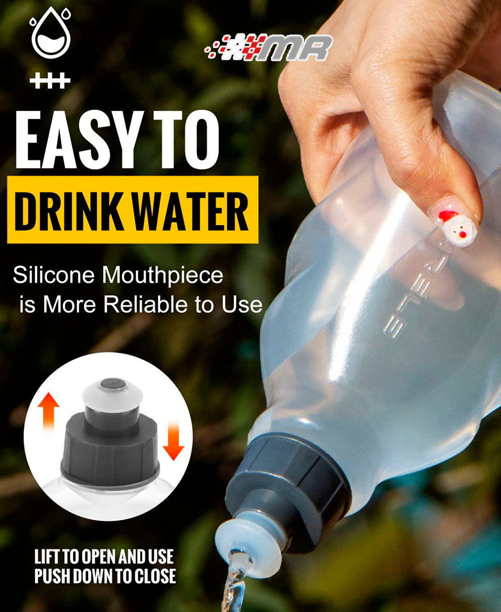 Pack 2 Botellas De Agua Hidratación Wrels Para Running de 250 ml