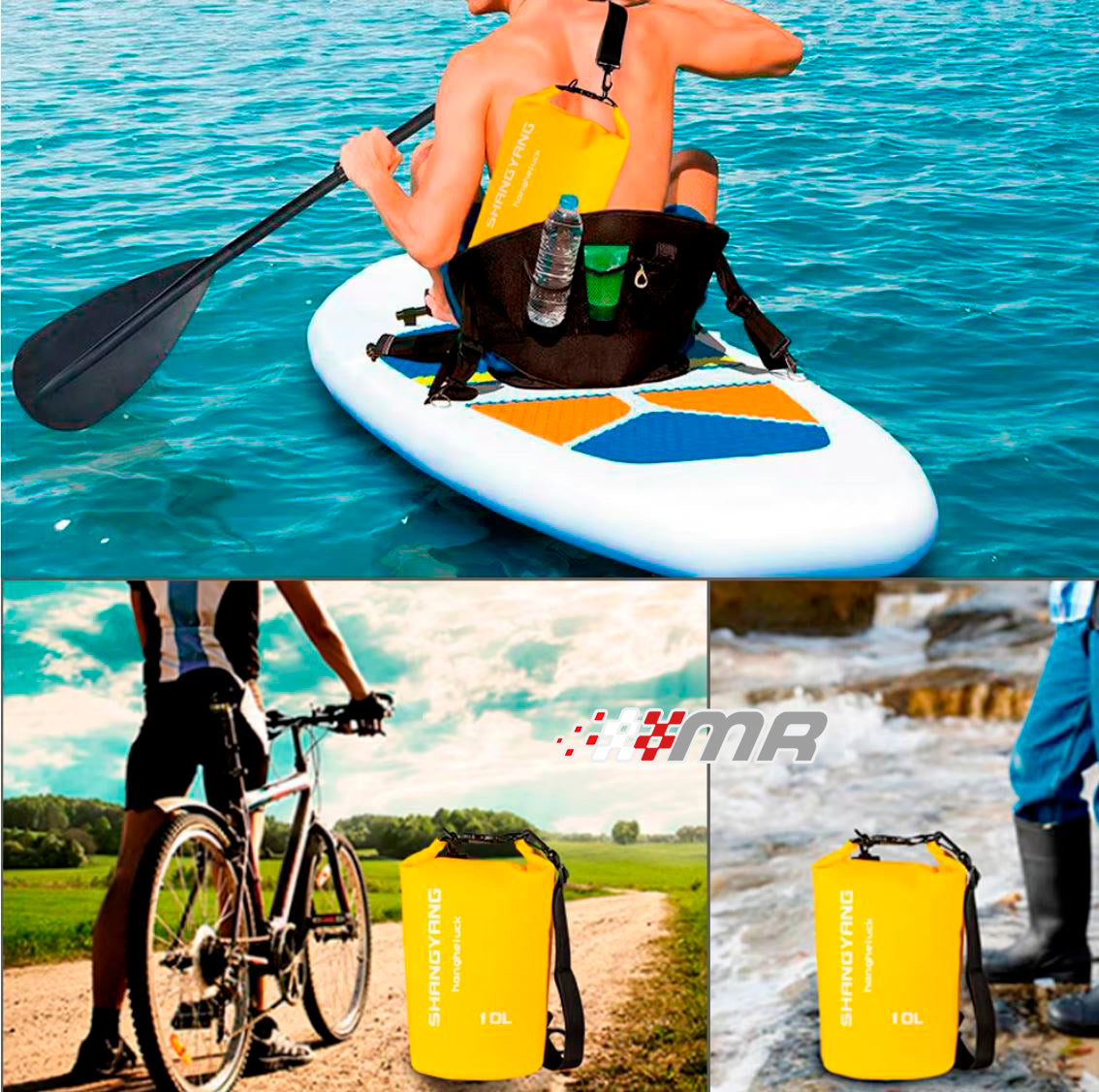 Bolso Impermeable para deportes acuaticos de 10 Lt