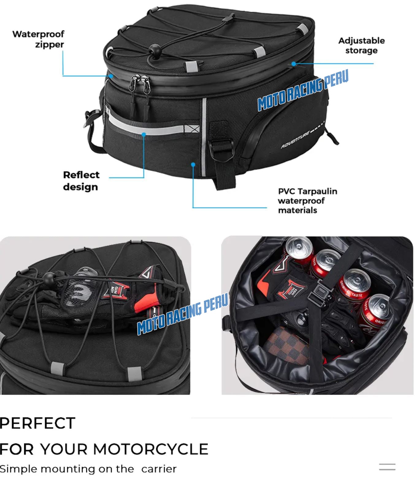 Maleta Para Moto Colin Alforja Impermeable GS Adventure