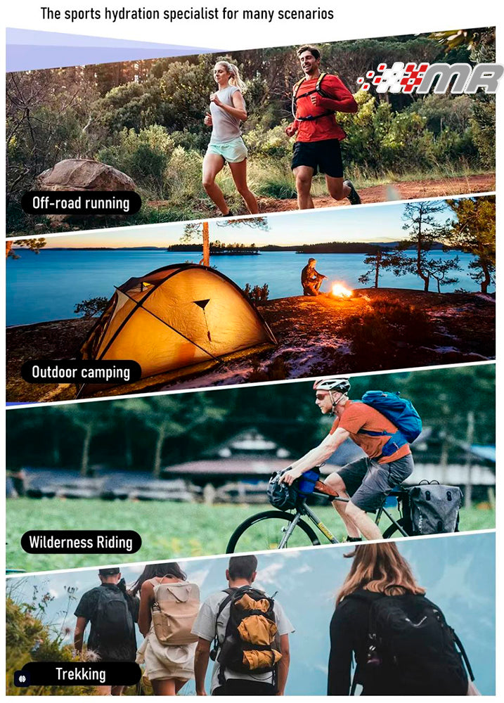 Bolsa De Hidratación Para Deportes Y Camping Capacidad De 2 LT