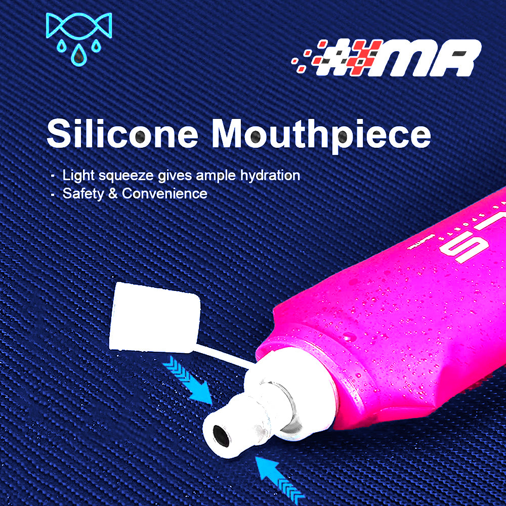 Botella deportiva Flexible WRELS para running o ciclismo Azul