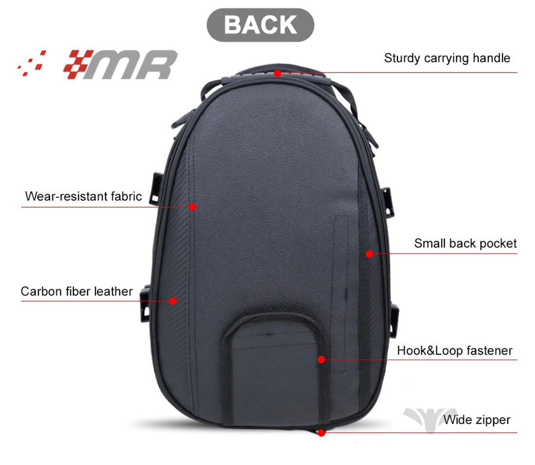 Colin Maleta para moto diseño carbón