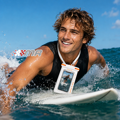 Funda Acuática Flotante Para Celular Con doble Compartimiento