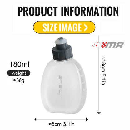 Pack 2 Botellas De Agua Hidratación Wrels Para Running de 180 ml