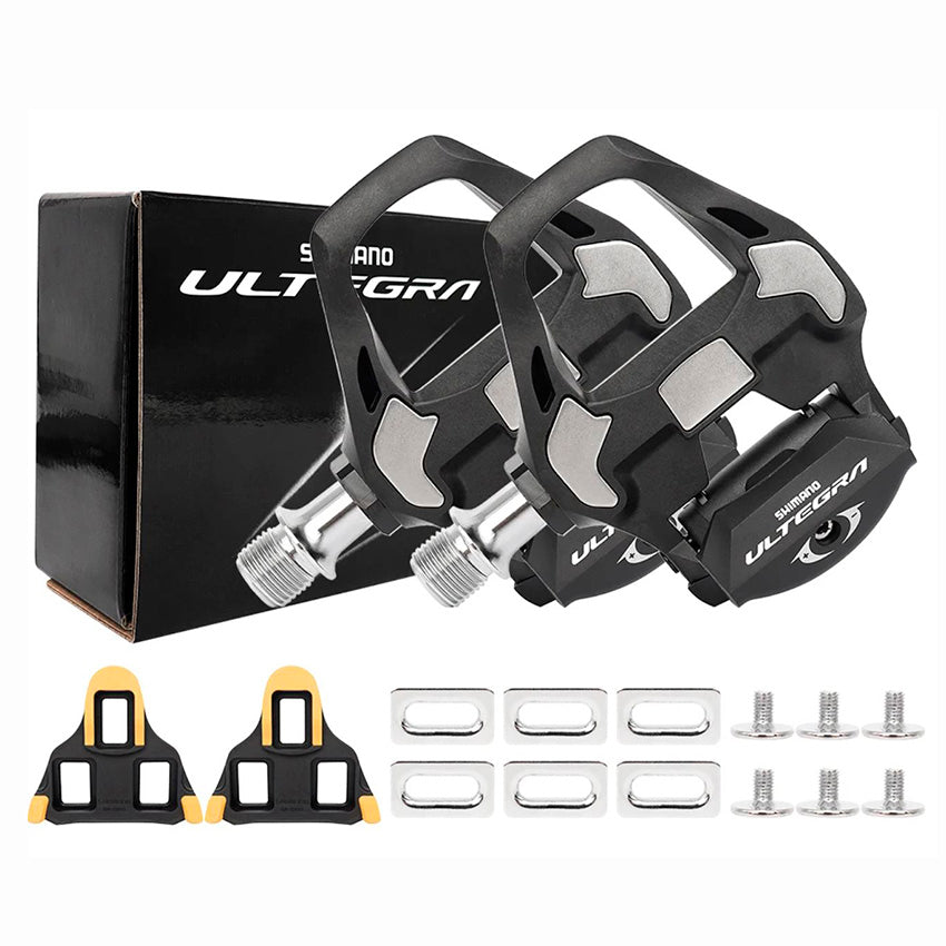 Pedal Shimano Ultegra R8000 Carbono Speed 255 Gramos + Calas