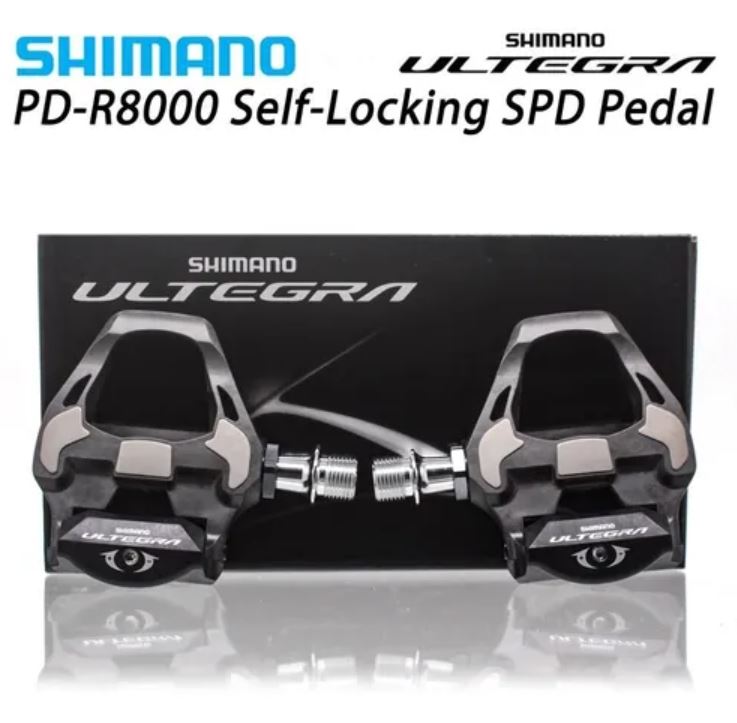 Pedal Shimano Ultegra R8000 Carbono Speed 255 Gramos + Calas