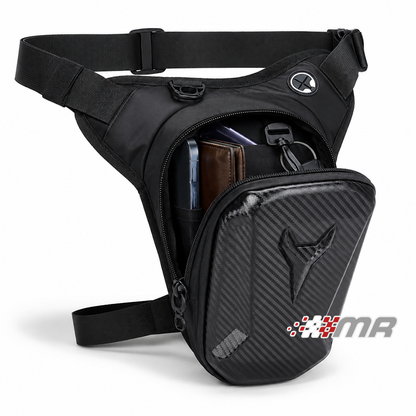 Muslera Para Motociclista Con Tapa Rígida Tipo Diseño Carbon