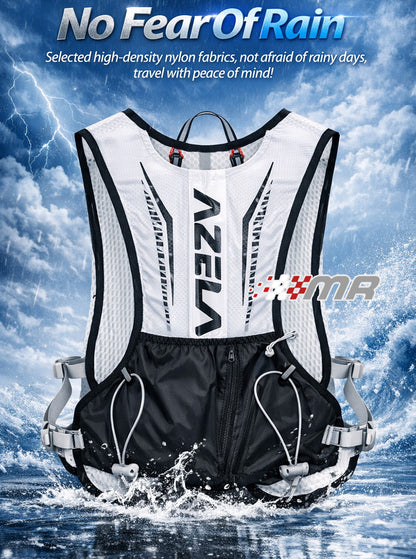 Chaleco De Hidratación Running 5Lt Azela Ultraligero Reflectivo