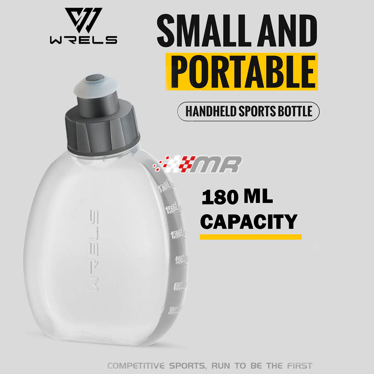 Pack 2 Botellas De Agua Hidratación Wrels Para Running de 180 ml