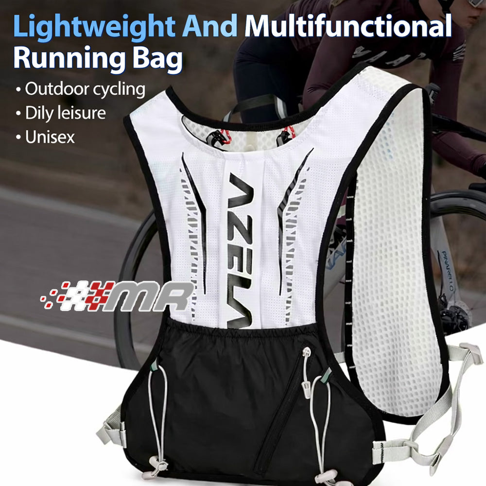 Chaleco De Hidratación Running 5Lt Azela Ultraligero Reflectivo