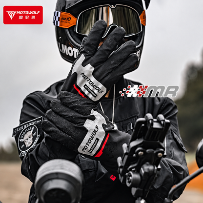 Cubre Guantes Impermeables Tactiles Motowolf Para Moto Talla M/L