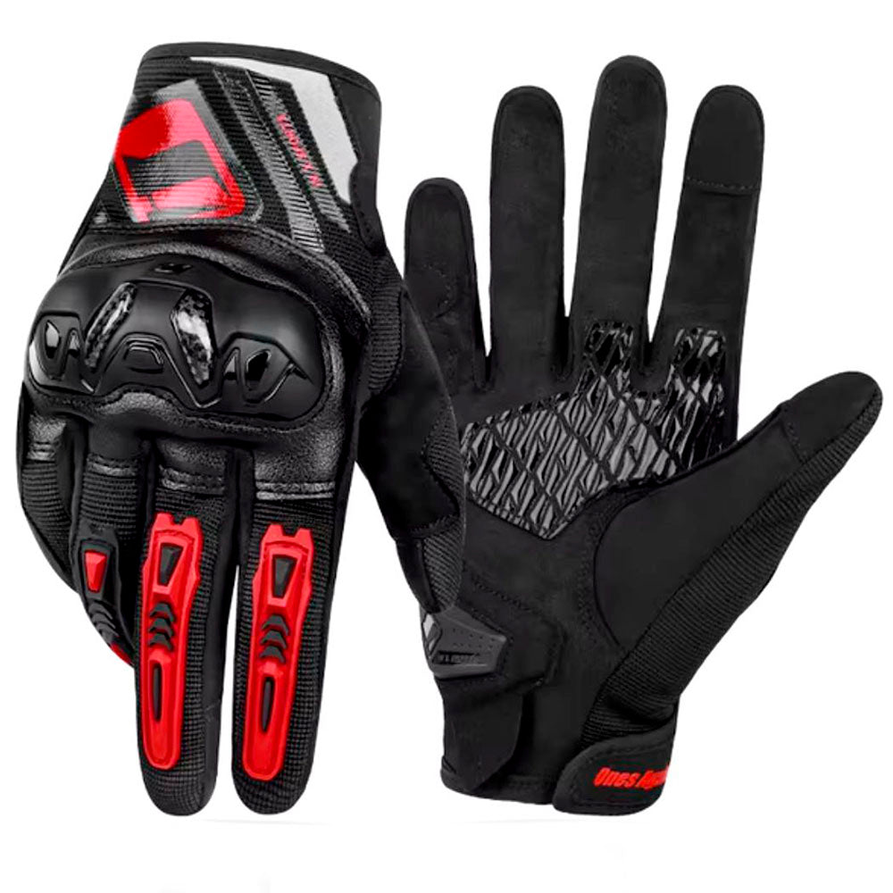 GUANTES PARA MOTO CON PROTECCIONES EN CARBON ONES AGAIN