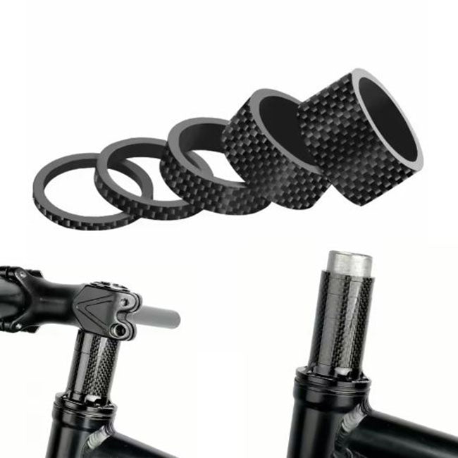 Espaciadores De Carbón Para Bicicleta Kit X 5 Unid