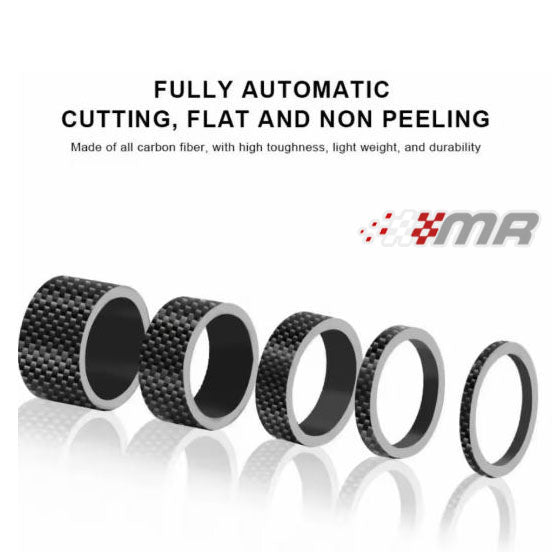 Espaciadores De Carbón Para Bicicleta Kit X 5 Unid