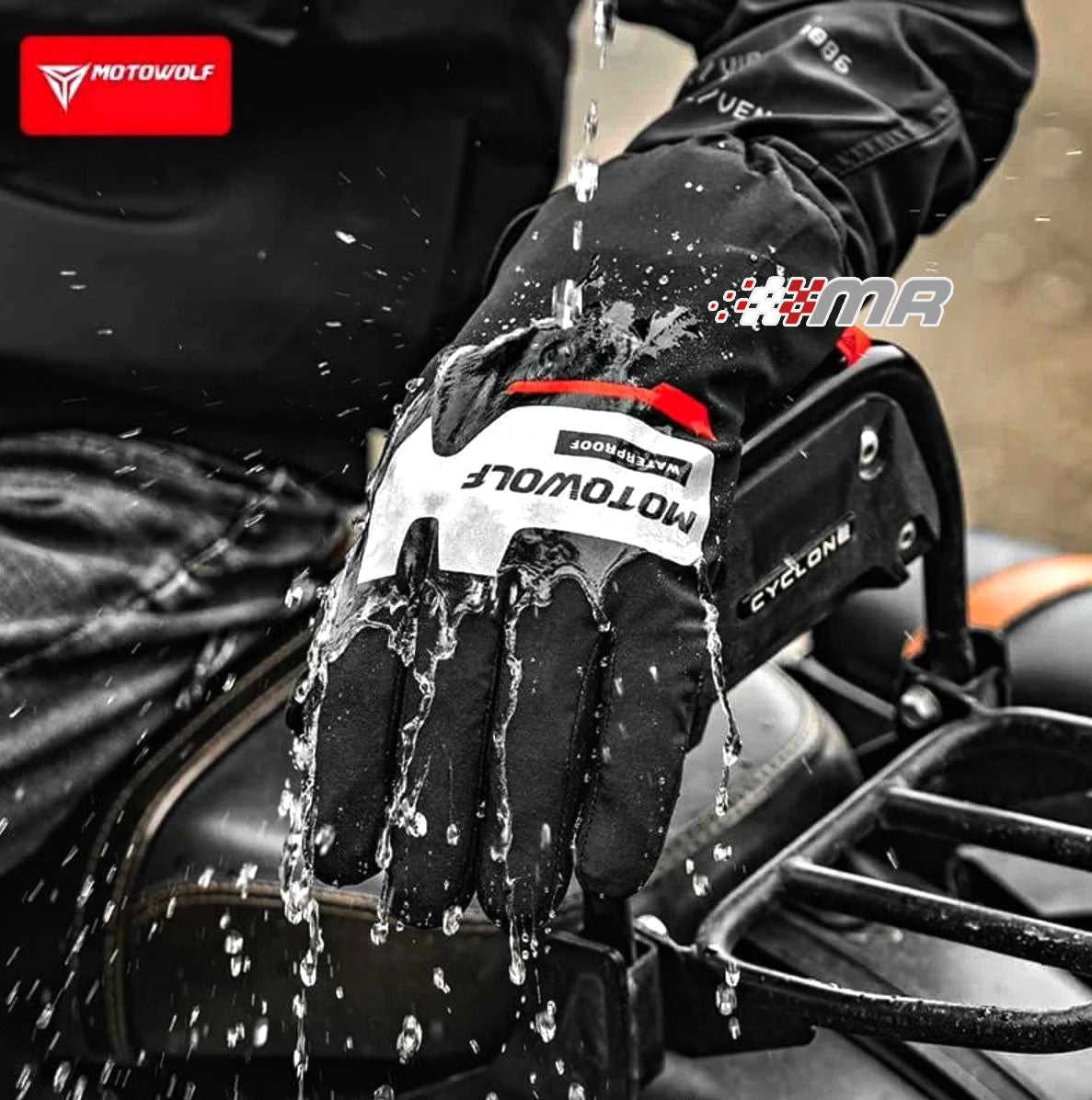 Cubre Guantes Impermeables Tactiles Motowolf Para Moto Talla M/L
