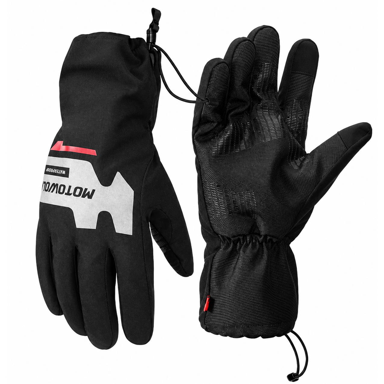 Cubre Guantes Impermeables Tactiles Motowolf Para Moto Talla M/L