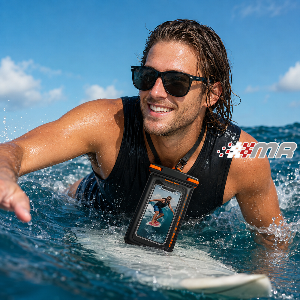 Funda Acuática Flotante Para Celular Con doble Compartimiento