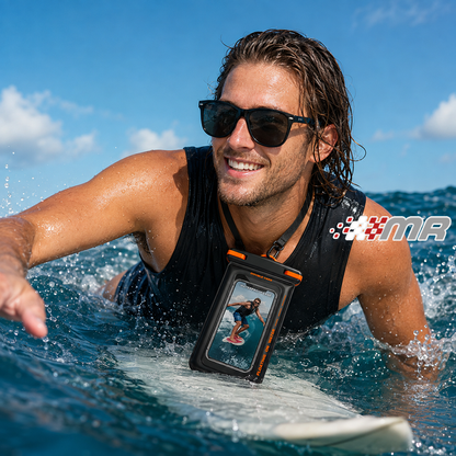 Funda Acuática Flotante Para Celular Con doble Compartimiento