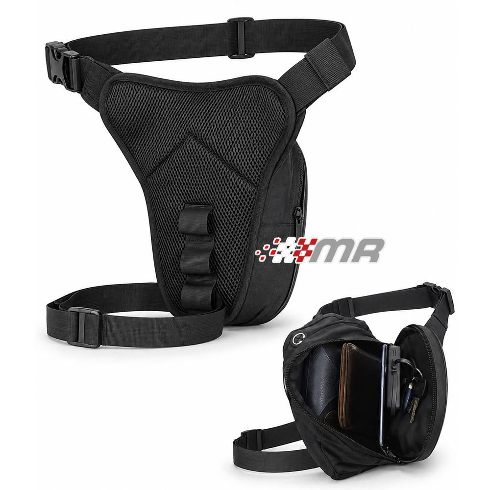 Muslera Para Motociclista Con Tapa Rígida Tipo Diseño Carbon