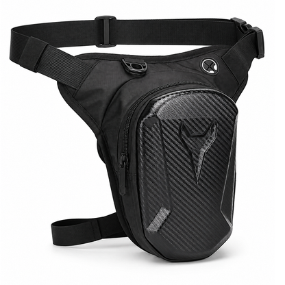 Muslera Para Motociclista Con Tapa Rígida Tipo Diseño Carbon