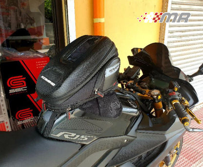 Maleta Tanquera Colin Para Moto Komine Diseño Carbon