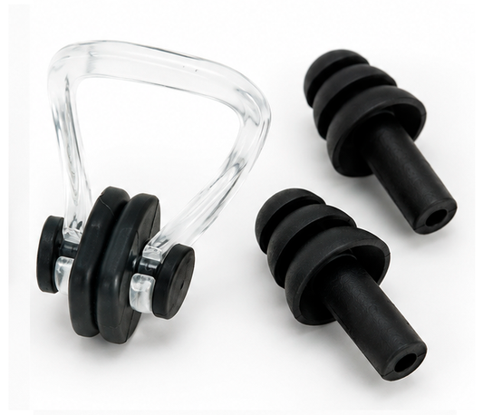 Set Tapones Para Oido + Clip Nariz Natacion