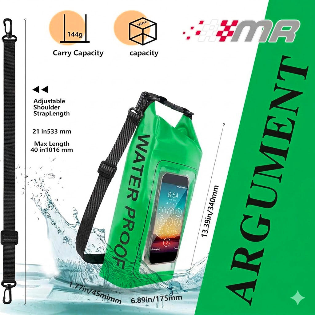 Bolso Acuático protector de Celular capacidad de 2 Lt