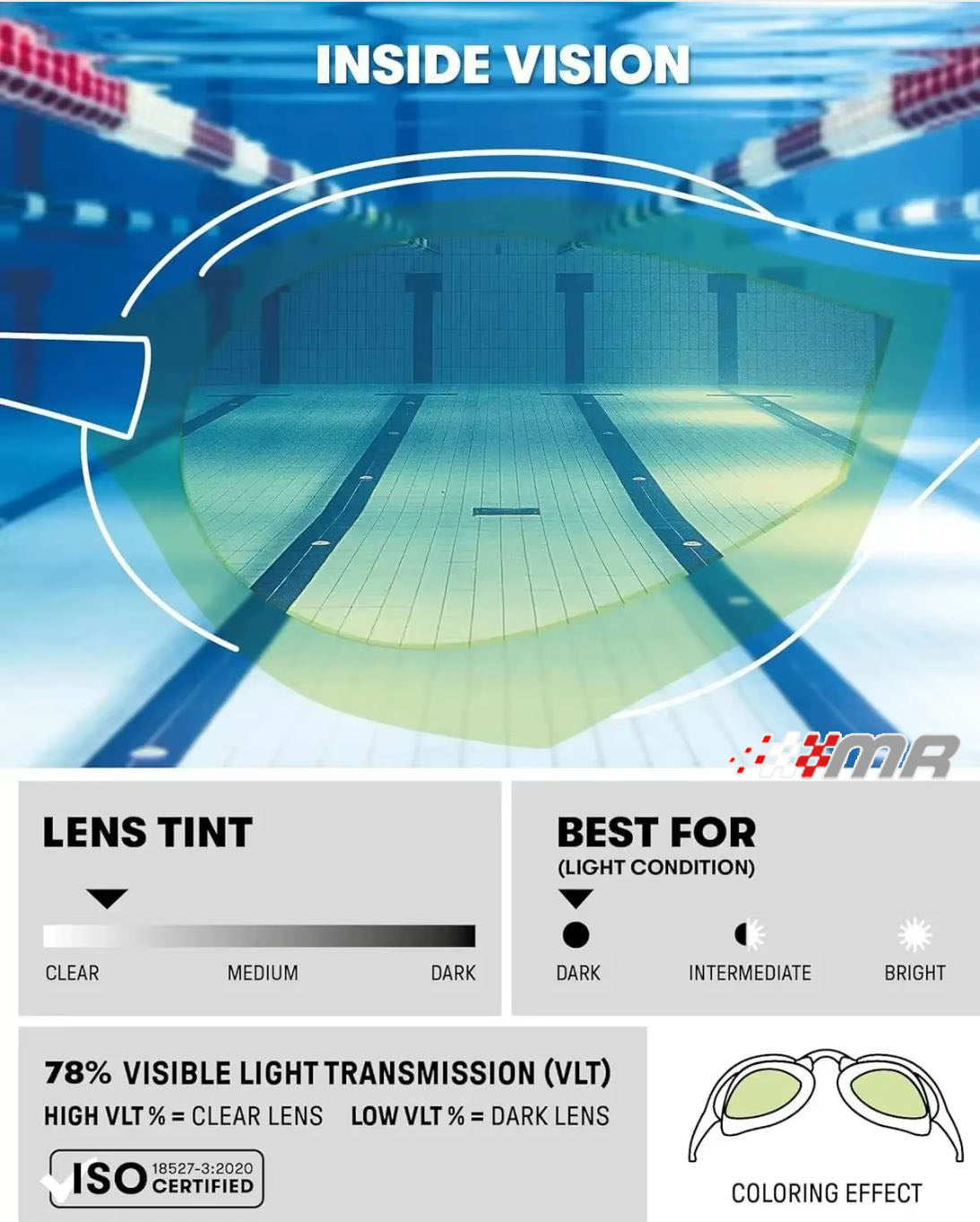 Lentes Goggles De Natación Arena Espejado con filtro UV400
